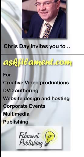 Creative Video Productions, DVD authoring, Website Design and Hosting, Corporate Events, Multi-Media, Publishing
